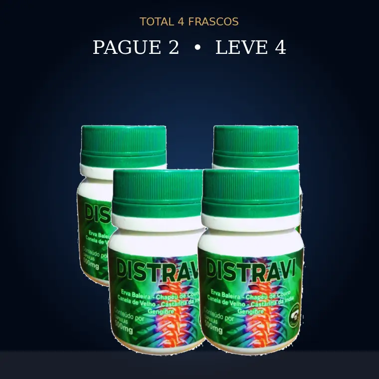Kit com 4 frascos de Distrave: pague 2, leve 4