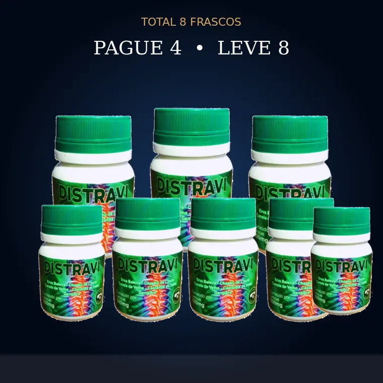 Kit com 8 frascos de Distrave: pague 4, leve 8